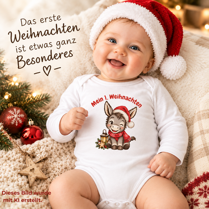 Mein 1. Weihnachten Babybody aus Bio-Baumwolle
