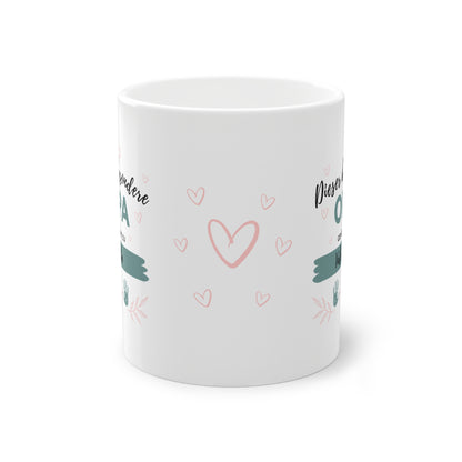 Opa Tasse mit Enkel-Namen, Herzen 🧡 und Handabdrücken