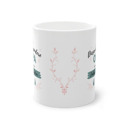 Opa Tasse mit Namen der Enkel personalisiert 🧡